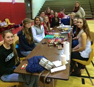 The National Honor Society held its annual American Red Cross blood drive at Ledgemont High School before winter break.