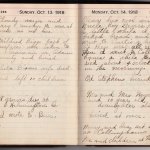 Lucy Cox's diary Oct 13-14, 1918